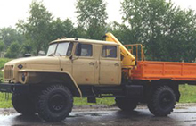 Технологический автомобиль с КМУ